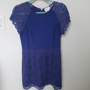 Pins and needles blue lace dress